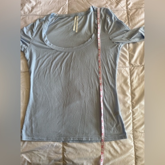 Anthropology Baby Blue Long Sleeve Top Size Small, Light Weight, EUC - Picture 6 of 8